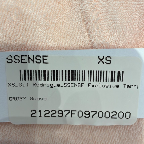 Gil Rodriguez exclusive guava terry half-zip Diana sweater XS - Picture 5 of 5